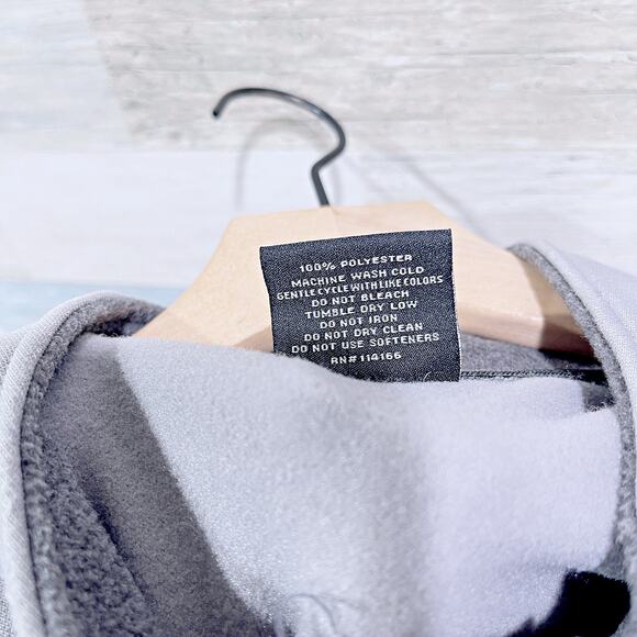 Tennessee Volunteers Full Zip Fleece Jacket Gray Mock Neck Colosseum Mens XL - Picture 8 of 8